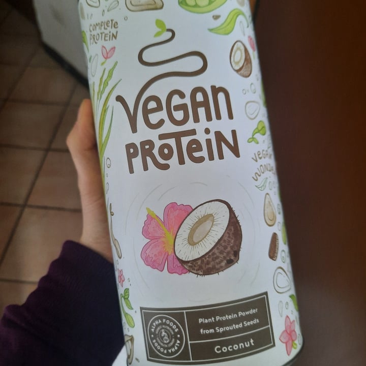 photo of Alpha Foods (Supplements) Vegan Protein powder Coconut shared by @acilegna on  01 Mar 2022 - review