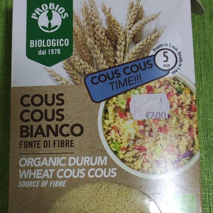 photo of Probios COUS COUS BIANCO shared by @giadaluna on  27 Jun 2022 - review