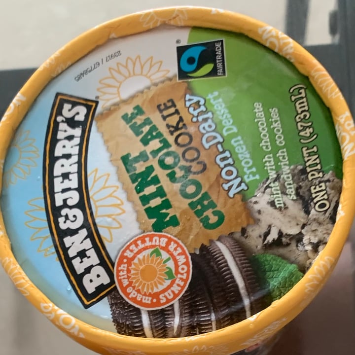 photo of Ben & Jerry's Mint Chocolate Cookie Non-Dairy Frozen Dessert shared by @leasalim on  25 Jun 2021 - review