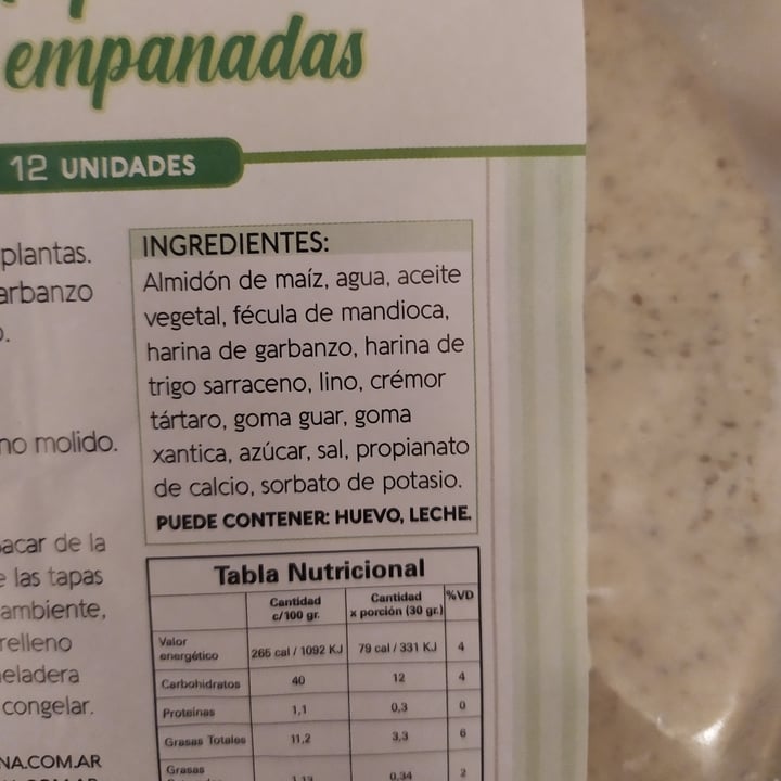 photo of Reina Vegana Tapas De Empanada shared by @marinquieto on  07 Sep 2022 - review