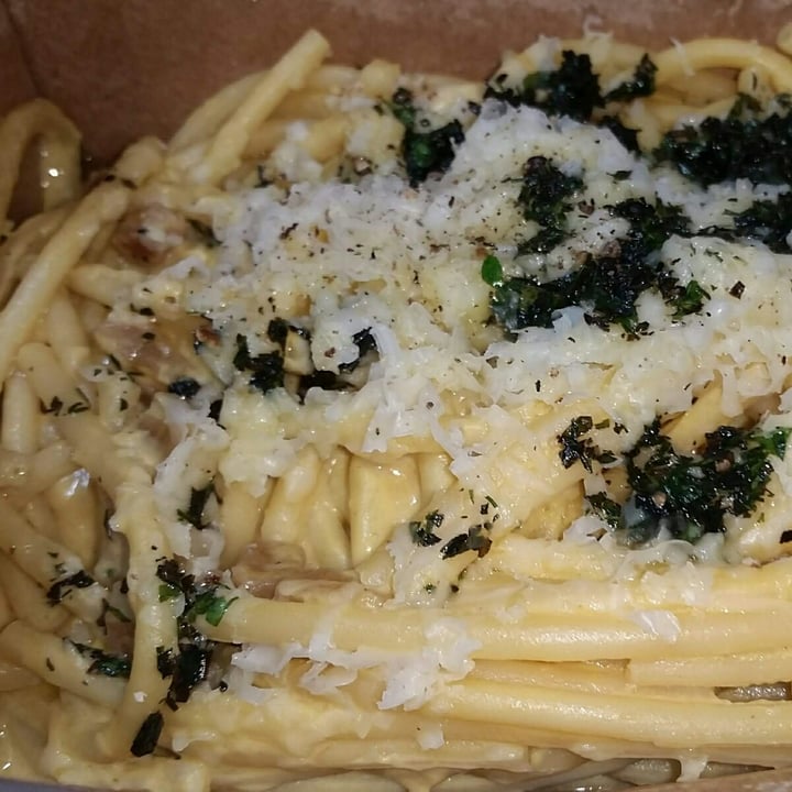 photo of Green Kitchen - Delivery e Takeaway (Retirada) Macarrão a Carbonara shared by @michelleciascavegan on  07 Jul 2021 - review