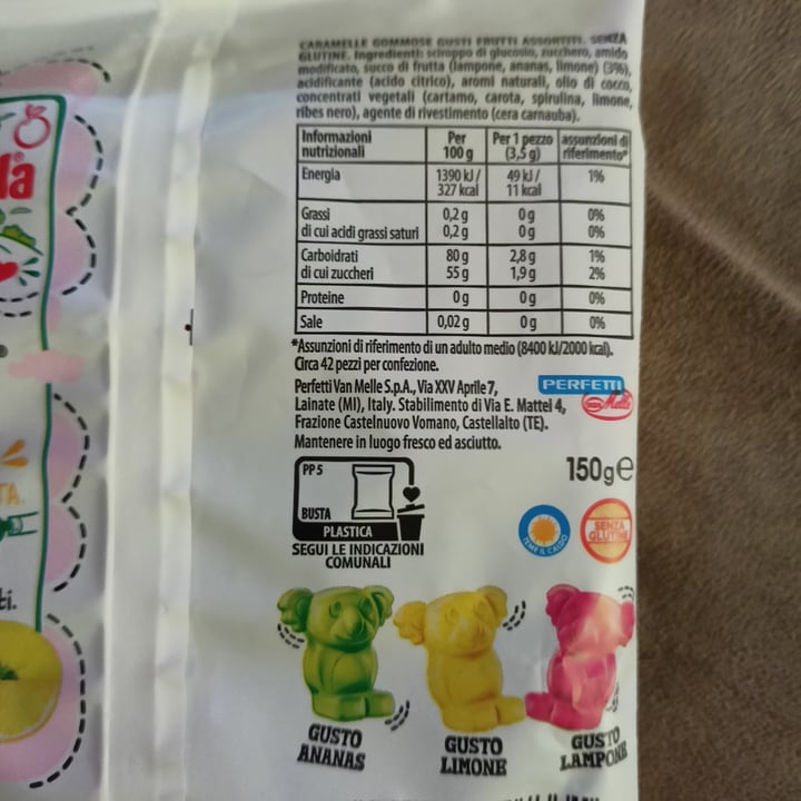 photo of Fruit-tella Caramelle gommose koalas shared by @marinasacco on  29 May 2022 - review