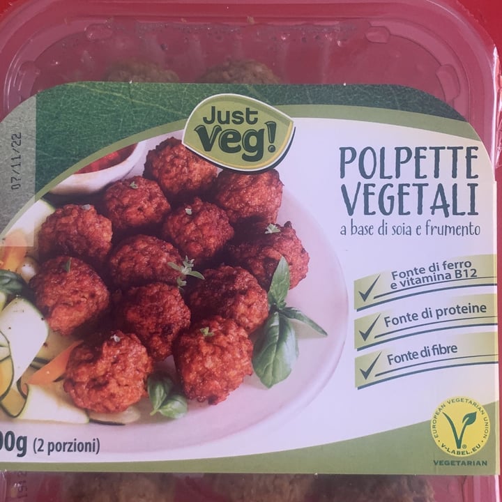 photo of Just Veg! (ALDI Italy) Polpette vegetali shared by @pattyteacher on  26 Oct 2022 - review