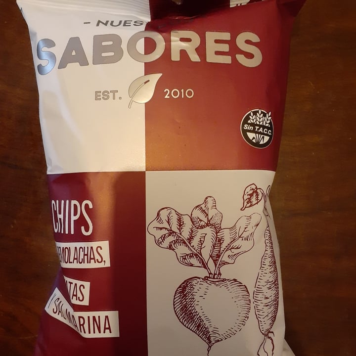 photo of Nuestros Sabores Chips de Remolacha, Batata y Sal Marina  shared by @micaela10 on  27 Jul 2021 - review