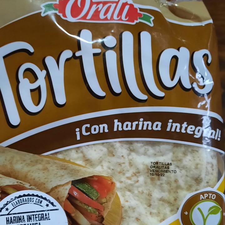 photo of Orali Tortillas con Harina Integral shared by @claucagnoli on  02 Oct 2022 - review