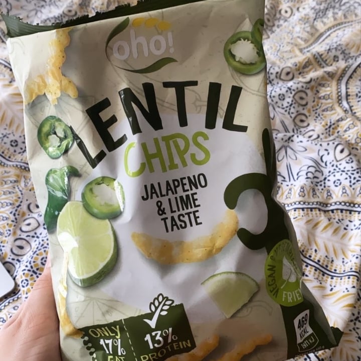 photo of Oho! Jalapeño and Lime Lentil Chips shared by @hmainpolly on  21 Aug 2020 - review