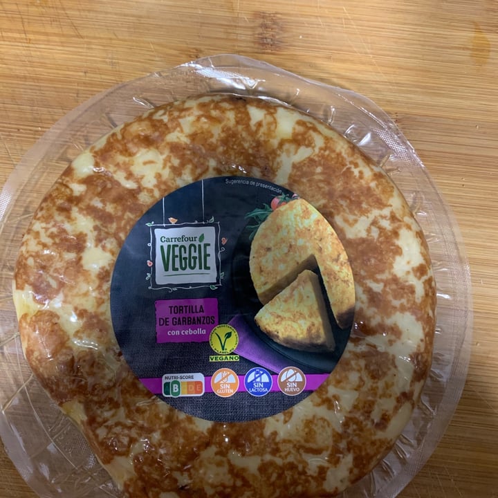 photo of Carrefour  Tortilla De Garbanzo Con Cebolla shared by @mariajosequero on  23 May 2021 - review