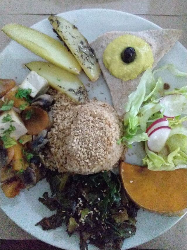 Photo of the dish “Estofado De Tofu Con Setas Y Calabaza”