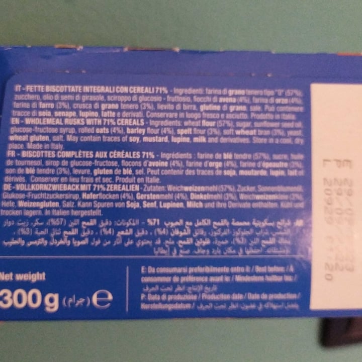 review photo of Monviso fette biscottate integrali e con cereali shared by @rositarm on 29 Jan 2023 - review