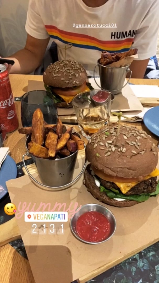 photo of Veganapati - Vegan Restaurant Brownie (Burger) shared by @giusy on  30 Jan 2020 - review