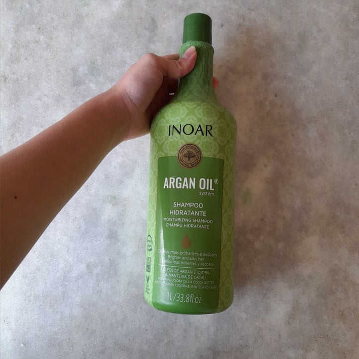 photo of Inoar Shampoo Argan Oil shared by @geovananutriveg on  17 May 2022 - review