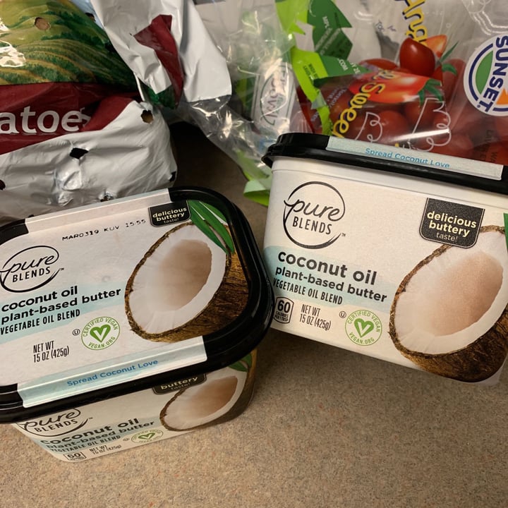 photo of Pure blends Coconut oil plant based butter shared by @cathygodfrey on  20 Apr 2019 - review