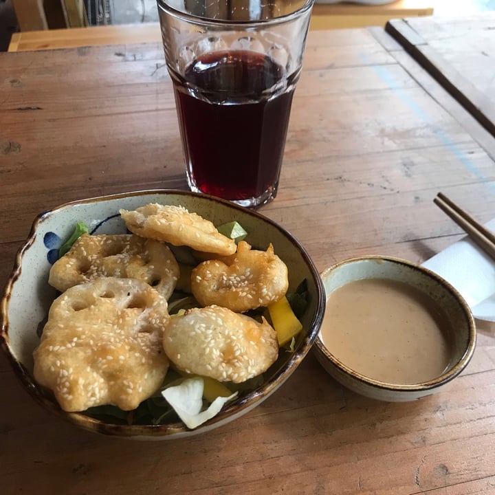 photo of sunshine - vegan restaurant Breaded Lotus Root shared by @evelynioli on  25 Jul 2021 - review