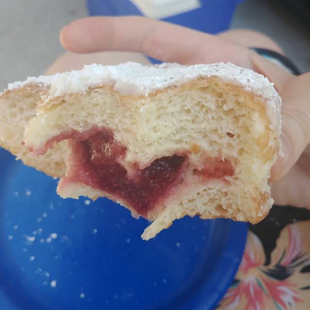 Photo of the dish “Strawberry Filled Powdered Donut”