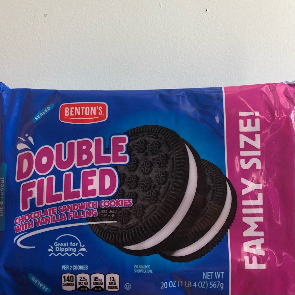 Benton’s Double Filled Chocolate Sandwich Cookies with Vanilla Filling