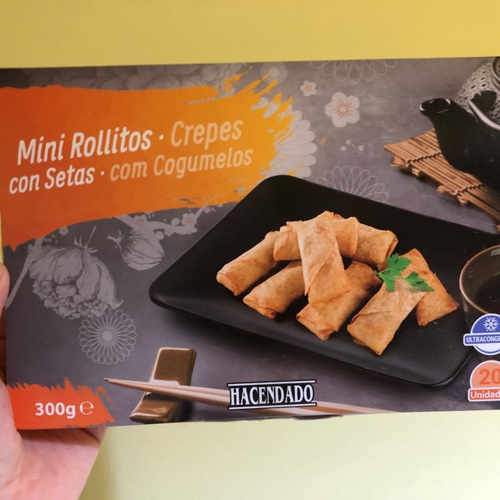 photo of Hacendado Mini Rollitos con Setas shared by @anaiturrizar on  17 Dec 2021 - review