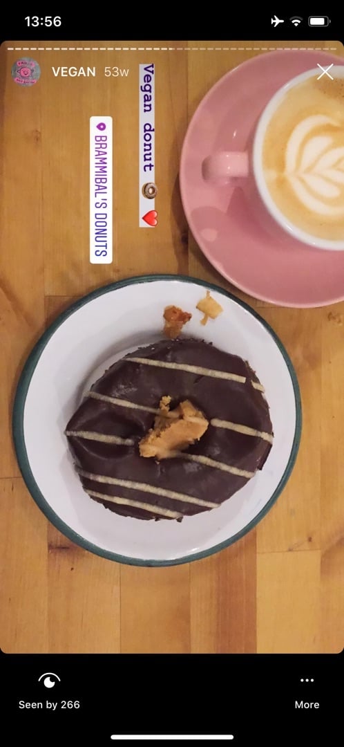 review photo of Brammibal's Donuts Chocolate Peanut Fudge shared by @paulalilli on 26 Mar 2020 - review
