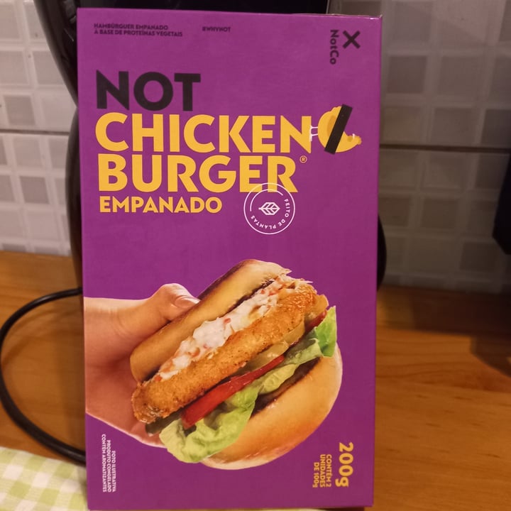 photo of NotCo Not Chicken Burger Empanado shared by @claudiafranco on  08 Dec 2022 - review