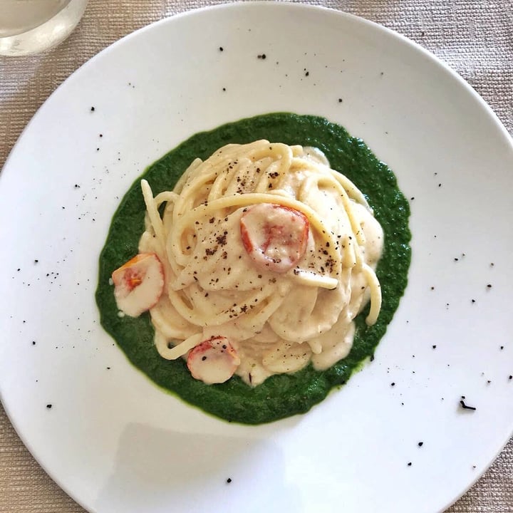 photo of Pesto di Pistacchio Spaghetti tricolore shared by @anjapiroscia on  10 Mar 2022 - review