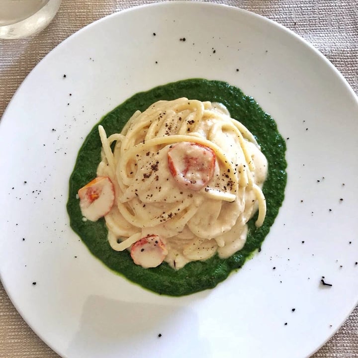 review photo of Pesto di Pistacchio Spaghetti tricolore shared by @anjapiroscia on 10 Mar 2022 - review