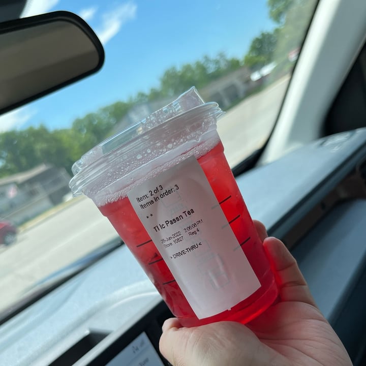 photo of Starbucks Passion Fruit Iced Tea shared by @allhess on  02 Jul 2022 - review