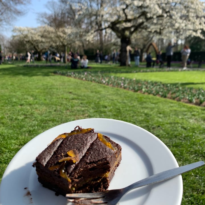 photo of Keukenhof Chocolate orange brownie shared by @tizianavegana on  01 Apr 2022 - review