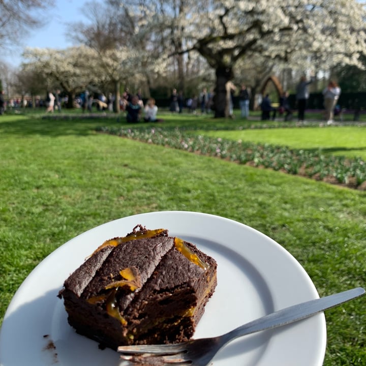 review photo of Keukenhof Chocolate orange brownie shared by @tizianavegana on 01 Apr 2022 - review