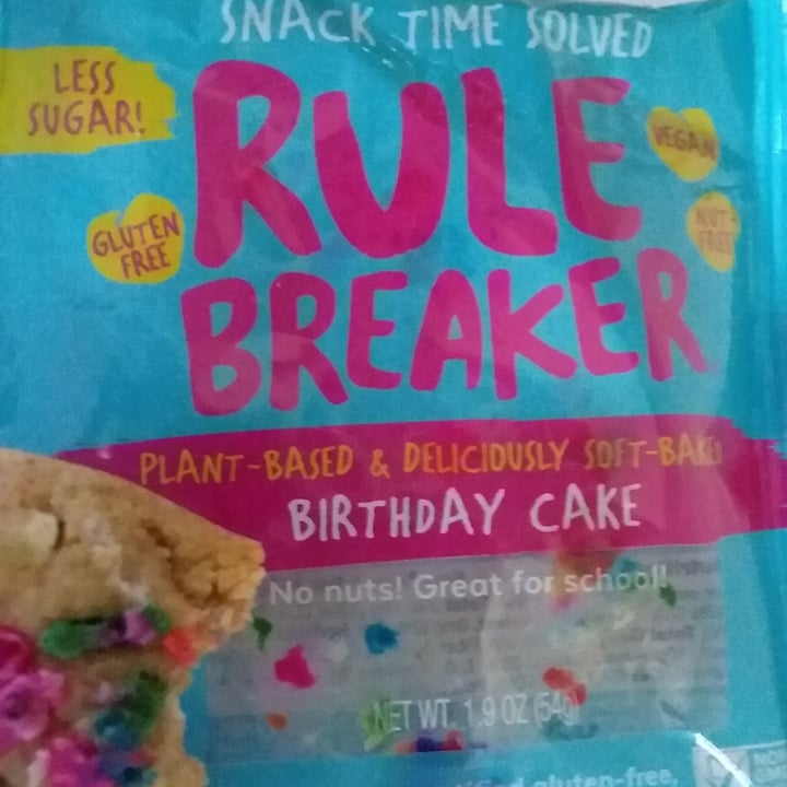 photo of Rule Breaker Snacks Birthday Cake shared by @pattymvegan on  25 Sep 2021 - review