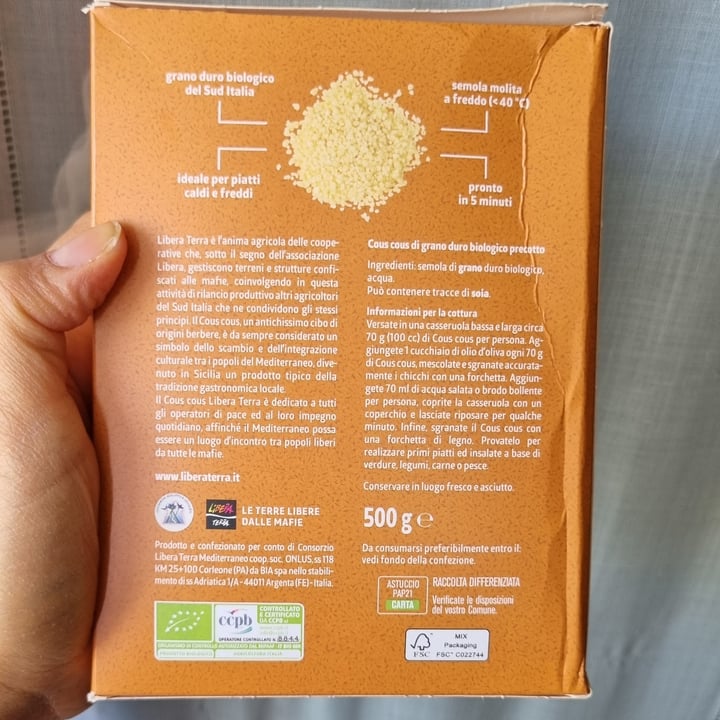 photo of Il gusto del grano Cous Cous Di Grano Duro Biologico shared by @fraveg on  17 Oct 2022 - review