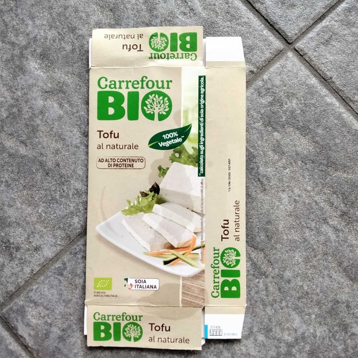 photo of Carrefour Bio Tofu al naturale shared by @noee5 on  01 Sep 2022 - review