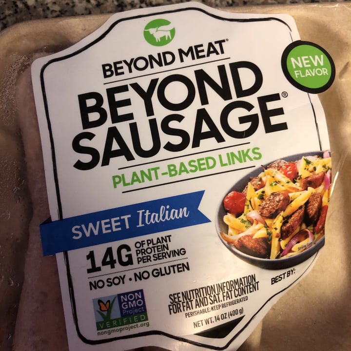 photo of Beyond Meat Beyond Sausages Sweet Italian shared by @mlaccone on  21 Oct 2020 - review