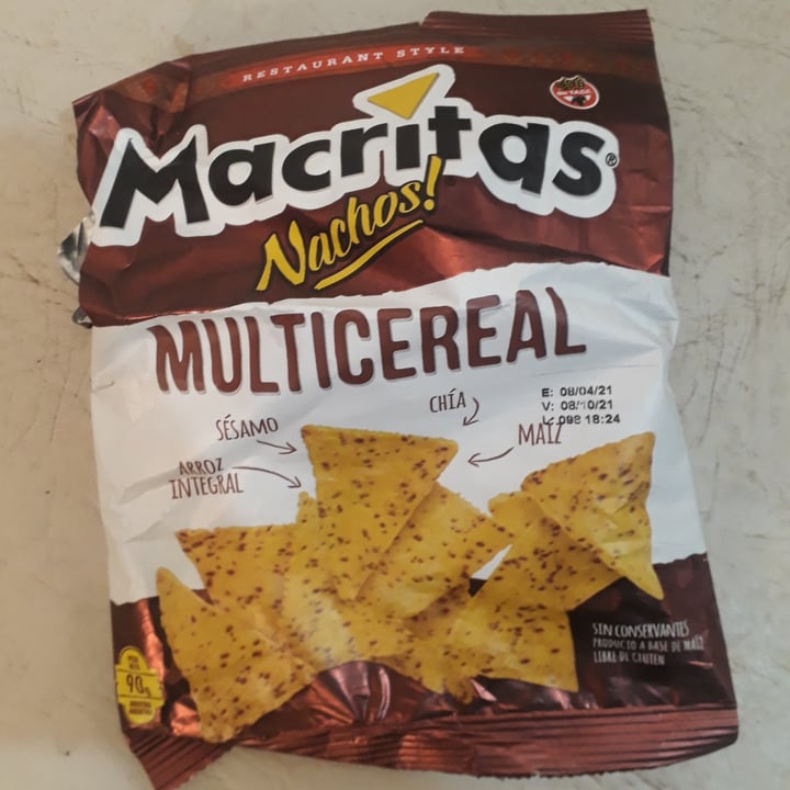 photo of Macritas Nachos Multicereal shared by @davidlomachenko10 on  01 Jul 2021 - review