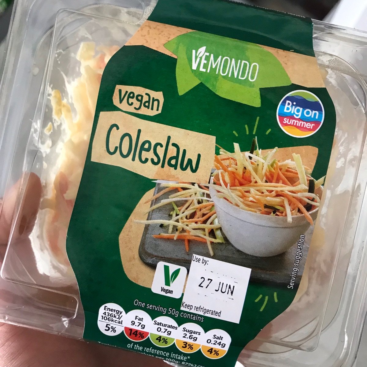 Vegan coleslaw from Vemondo - Vegan Product Reviews & Ratings | abillion