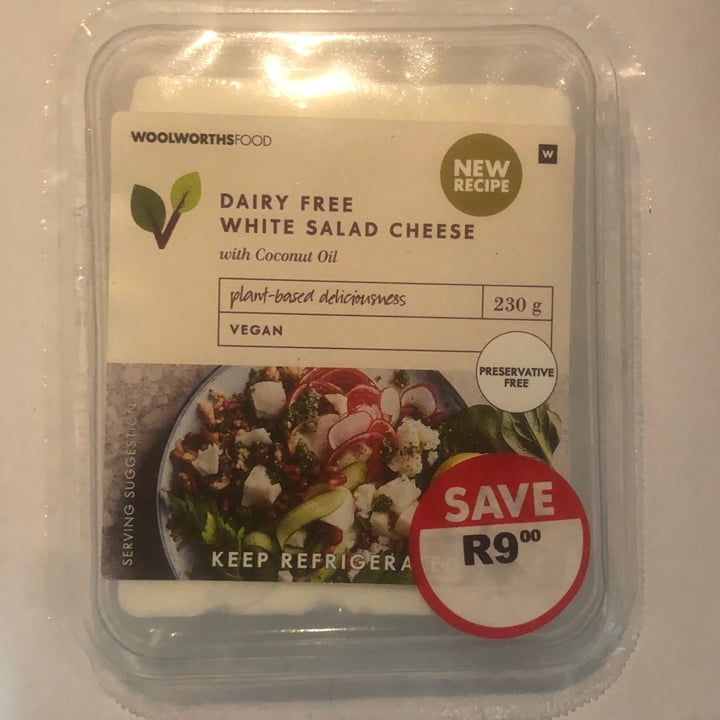 review photo of Woolworths Food Dairy Free White Salad Cheese shared by @1sabe11a on 15 Aug 2021 - review