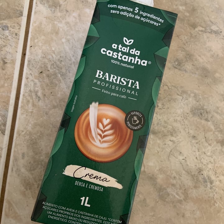 review photo of A Tal da Castanha Leite da Castanha Barista shared by @angiedupe on 15 Jul 2021 - review