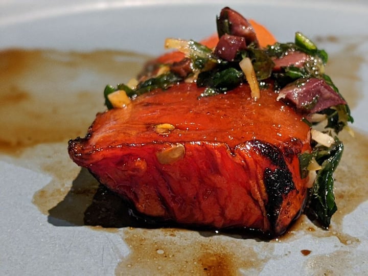 photo of POP Vegan Seared Watermelon Steak shared by @jxvegjournal on  20 Jan 2020 - review