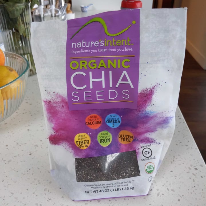photo of Nature's Intent Organic Chia Seeds shared by @andrepo on  31 Dec 2020 - review