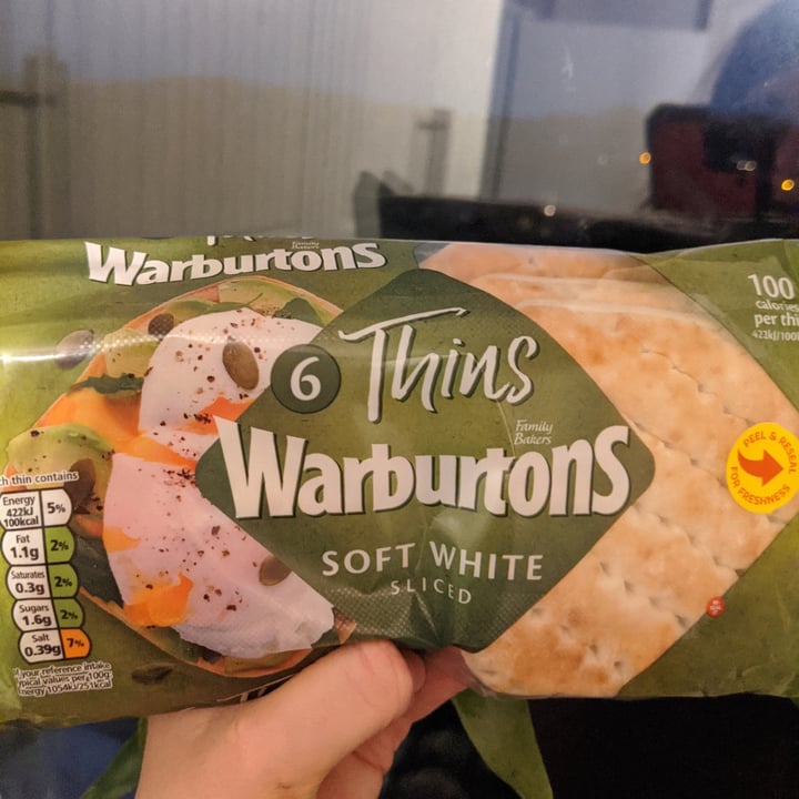 photo of Warburtons White Thins shared by @cherrypersimmon on  18 Aug 2020 - review