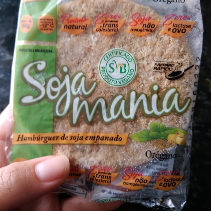 review photo of Soja Mania Hamburguer de Soja empanado Salsa e Alho shared by @deboracrepaldi1992 on 17 Apr 2022 - review