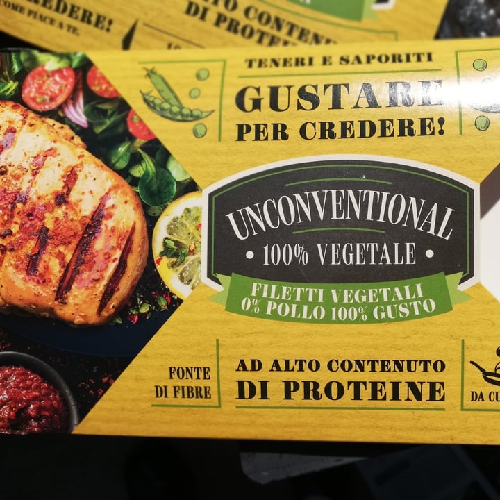 photo of Unconventional Filetti Vegetali 0% Pollo 100% Gusto - Plant Based Fillet shared by @antoniabardelli on  21 Apr 2022 - review