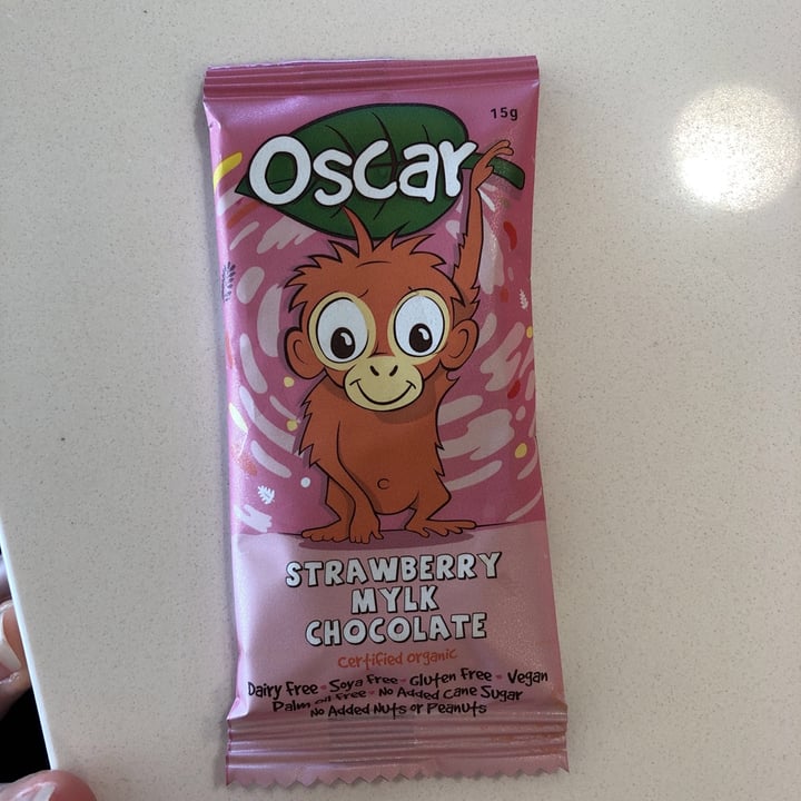 review photo of The Chocolate Yogi Oscar Strawberry Mylk Chocolate shared by @marissageorge on 11 Nov 2020 - review