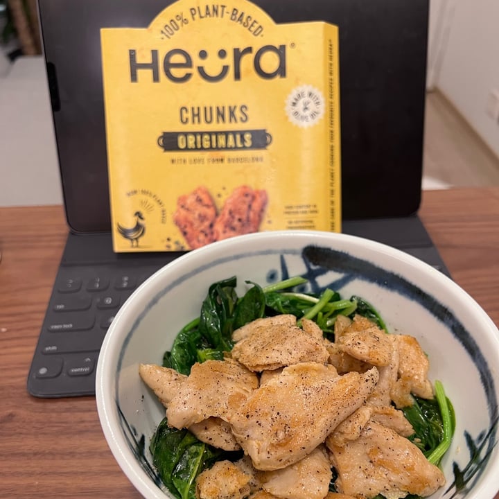 photo of Heura Chunks Originals shared by @chameleonvegan on  18 Nov 2021 - review