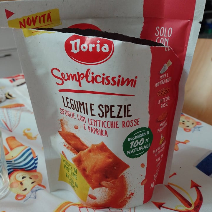 review photo of Doria Semplicissimi Legumi e spezie Sfoglie con Lenticchie Rosse e Paprika shared by @wooby on 08 May 2022 - review