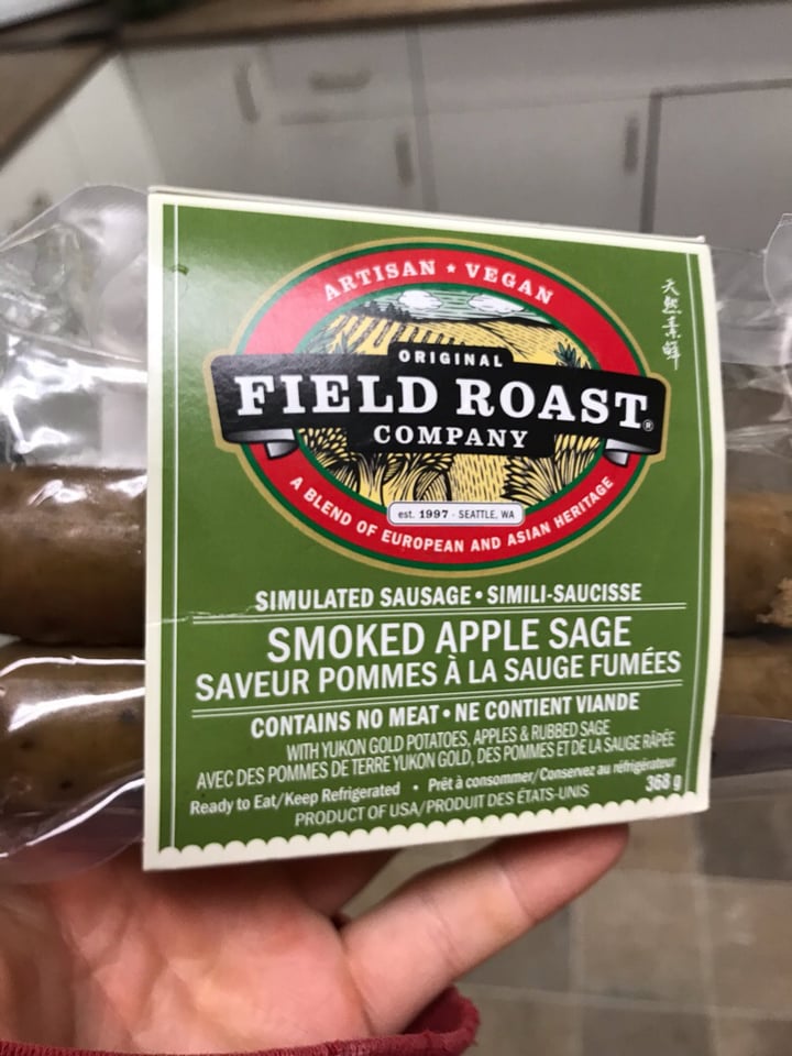 review photo of Field Roast Smoked Apple & Sage Plant-Based Sausages shared by @kendallstephan on 08 Jul 2019 - review