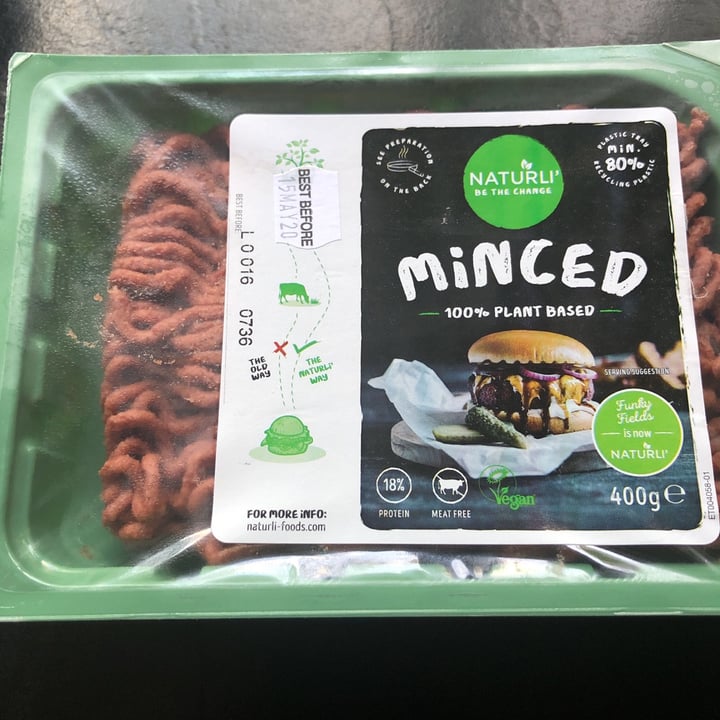 review photo of Naturli' Minced shared by @paulanthony on 07 May 2020 - review