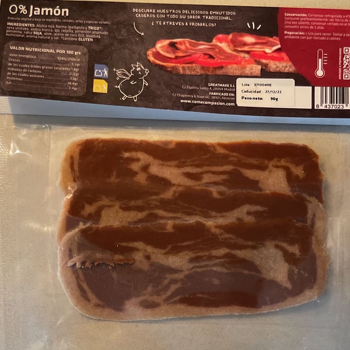 photo of Come Compasión Carniceria Vegetal jamón shared by @nurinur on  24 Nov 2022 - review