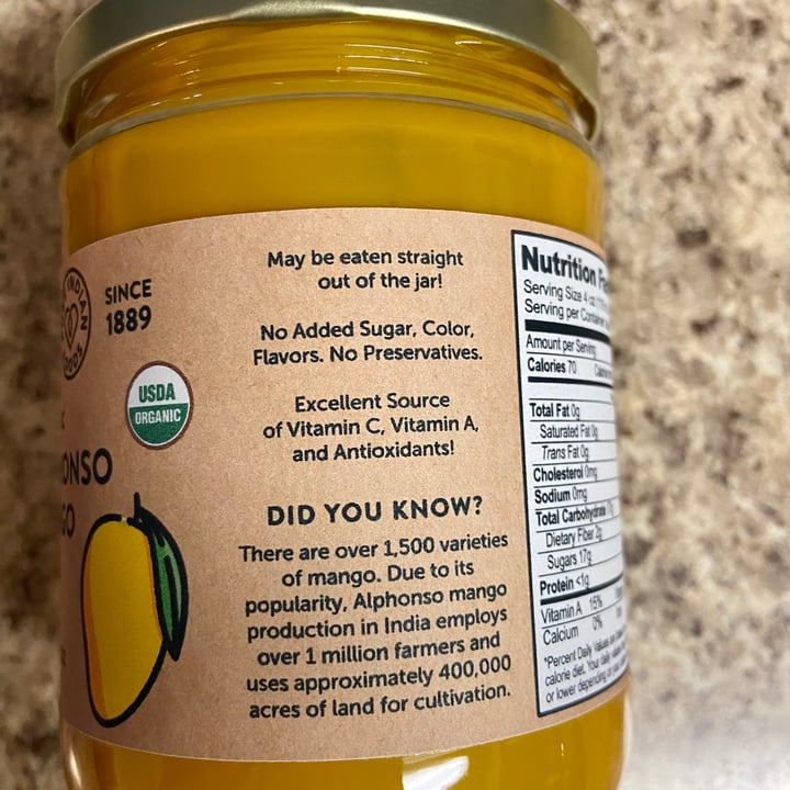review photo of Pure Indian Foods Alphonso Mango shared by @vegansattva on 03 Apr 2021 - review