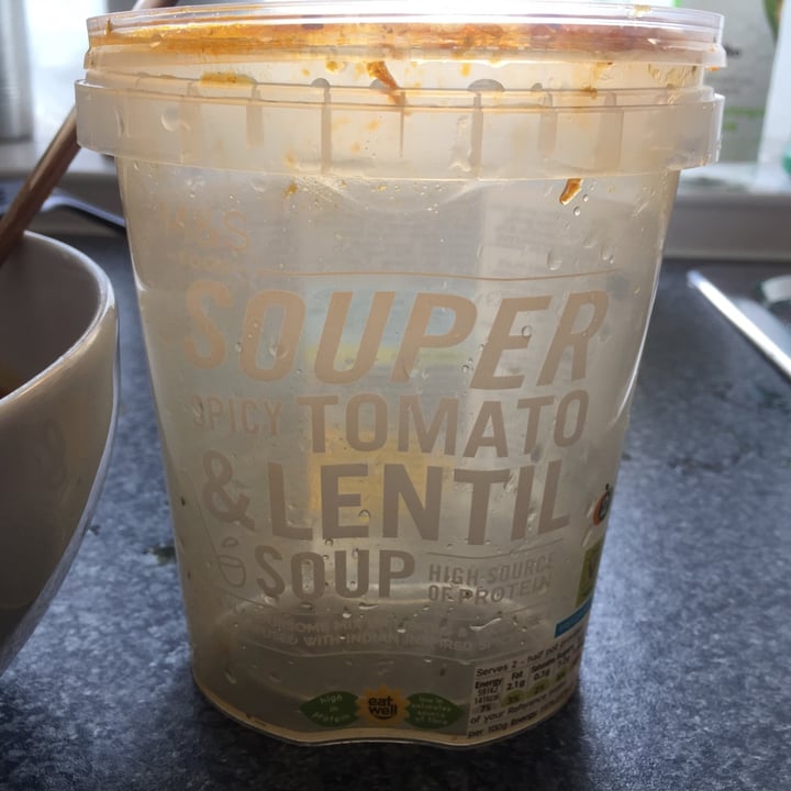 photo of Marks & Spencer Food (M&S) Souper Spicy Tomato & Lentil Soup shared by @ameriamber on  29 Jun 2021 - review