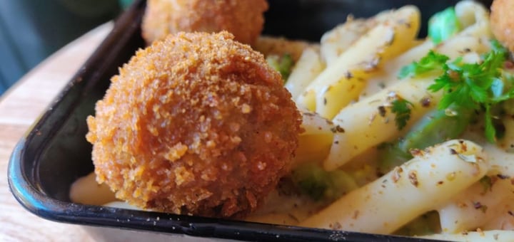 photo of Love Bite Cafe & Diner Vegan Creamy Pasta With Vegan Meatballs shared by @veganvikram on  28 Jan 2020 - review