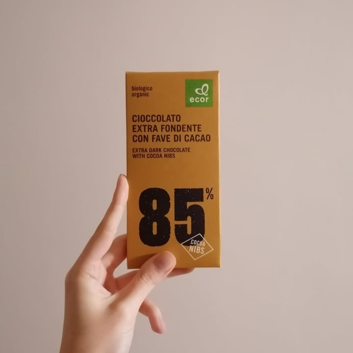photo of Ecor Cioccolato extra fondente con fave di cacao shared by @silversp00n on  27 Jan 2022 - review